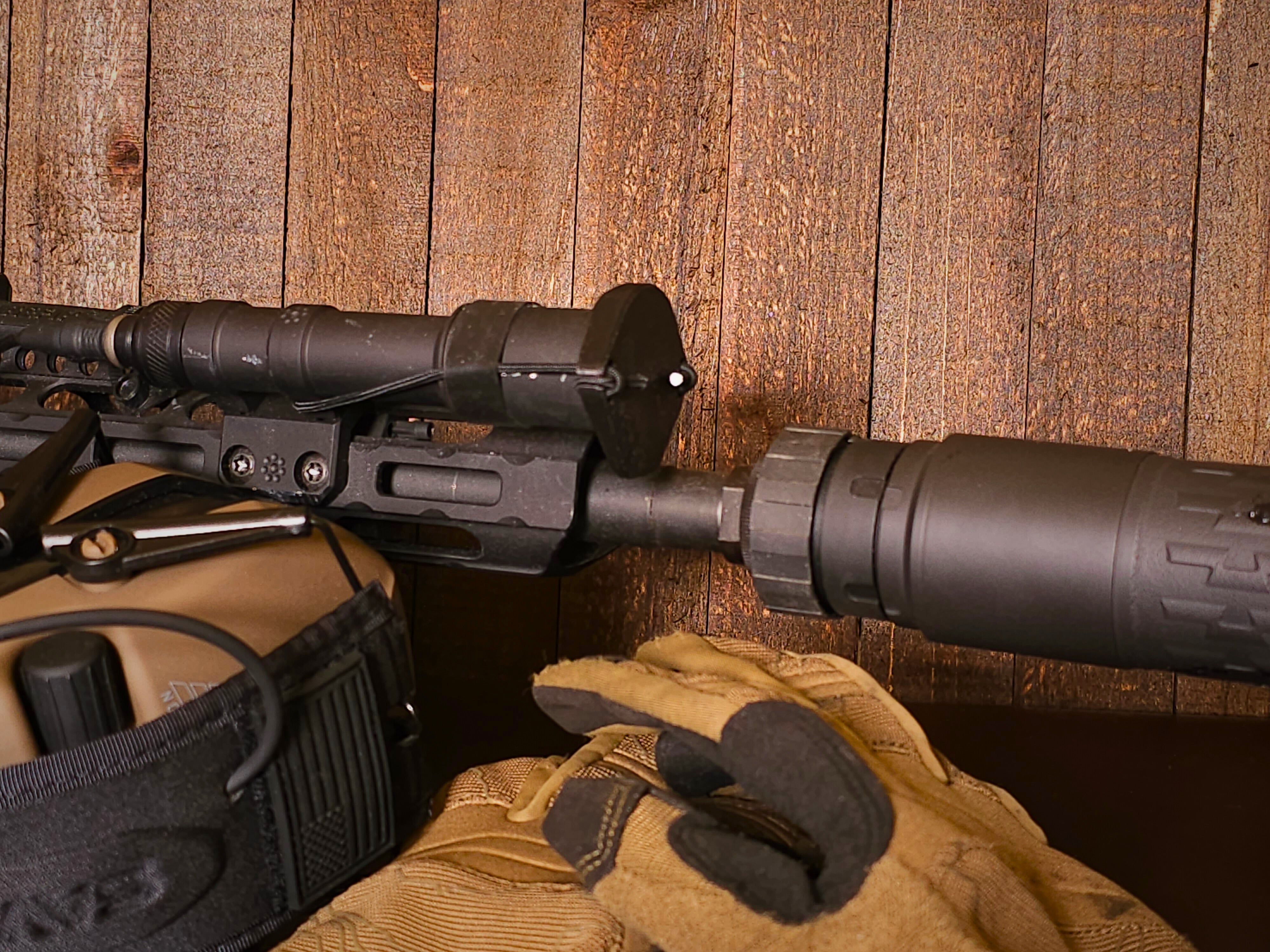 Flashlight Frame Flashlight Lens Cover – Black Feather Armory